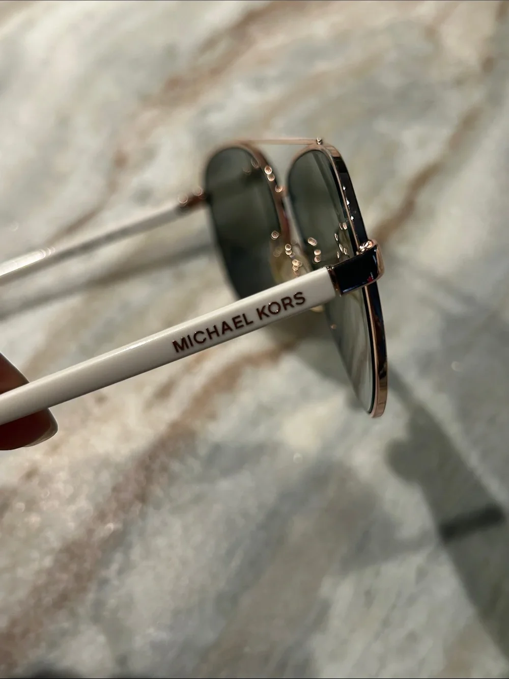 MICHAEL KORS BLUE MIRROR AVIATOR SUNGLASSES MK 5007 (Hvar)